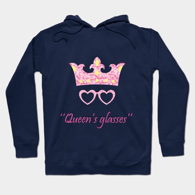 Queen's Glasses Hoodie by Gaming girly arts